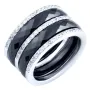Серебряное кольцо Silver Breeze с керамикой 18 размер (1903889-18)
