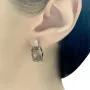 Серебряные серьги Silver Breeze с султанитом (1935637)
