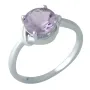 Серебряное кольцо Silver Breeze с натуральным аметистом 18 размер (1996317-18)