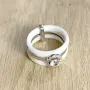 Серебряное кольцо SilverBreeze с керамикой 17 (1150566)