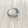Серебряное кольцо SilverBreeze с натуральным топазом Лондон Блю 0.625ct (1194935) 18 размер
