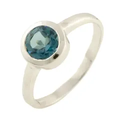 Серебряное кольцо SilverBreeze с натуральным топазом Лондон Блю 0.625ct (1194935) 18 размер Серебряное кольцо SilverBreeze с натуральным топазом Лондон Блю 0.625ct (1194935) 18 размер