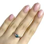 Серебряное кольцо SilverBreeze с натуральным топазом Лондон Блю 0.638ct 17.5 размер (1194935)