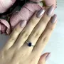 Серебряное кольцо SilverBreeze с натуральным сапфиром 1.3ct (1197172) 18 размер