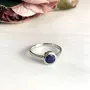 Серебряное кольцо SilverBreeze с натуральным сапфиром (1197172) 17.5 размер