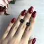 Серебряные серьги SilverBreeze с керамикой (1213308)