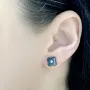Серебряные серьги SilverBreeze с керамикой (1213308)