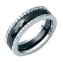 Серебряное кольцо SilverBreeze с керамикой 18 размер (1214503)
