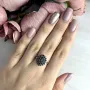 Серебряное кольцо SilverBreeze с натуральным сапфиром 17 (1239216)
