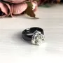 Серебряное кольцо SilverBreeze с керамикой 17 размер (1540206)