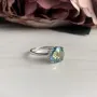 Серебряное кольцо SilverBreeze с натуральным мистик топазом 2.15ct (1734346) 18 размер