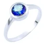 Серебряное кольцо SilverBreeze с натуральным мистик топазом 18 (1838013)