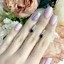 Серебряные серьги SilverBreeze с натуральным сапфиром (1839843)