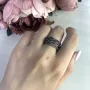 Серебряное кольцо SilverBreeze с фианитами 1918708 17 размер