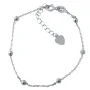 Серебряный браслет на ногу SilverBreeze без камней (1928165) 2326 размер