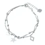 Серебряный браслет SilverBreeze без камней 17-20 размер (1935842)