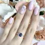 Серебряное кольцо SilverBreeze с натуральным сапфиром 1.312ct 17 размер (1938263)