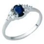Серебряное кольцо SilverBreeze с натуральным сапфиром 1.312ct 17 размер (1938263)