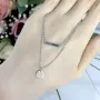 Серебряное колье SilverBreeze без камней (1965160) 500 размер