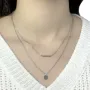 Серебряное колье SilverBreeze без камней (1965160) 500 размер