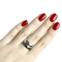 Серебряное кольцо SilverBreeze без камней 15.5 (1982457)