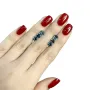Срібна каблучка SilverBreeze з натуральним топазом Лондон Блю 3.55ct (1986561)