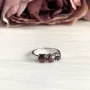 Серебряное кольцо SilverBreeze с натуральным гранатом 1.95ct 17 размер (1987582)