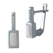 Срібна каблучка SilverBreeze з опалом 0.32ct (2018452)