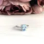 Срібна каблучка SilverBreeze з натуральним топазом 2.18ct (2019077) 17.5