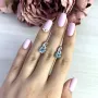 Серебряные серьги SilverBreeze с натуральным топазом 3.625ct (2018735)