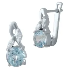 Срібна каблучка SilverBreeze з натуральним топазом 3.625ct (2018735)