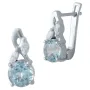 Серебряные серьги SilverBreeze с натуральным топазом 3.625ct (2018735)