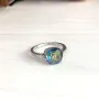 Серебряное кольцо SilverBreeze с натуральным мистик топазом 2.568ct (2016984) 17.5 размер