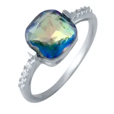 Срібна каблучка SilverBreeze з натуральним містик топазом 2.568ct (2016984) 17.5 розмір