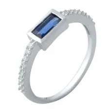Серебряное кольцо SilverBreeze с сапфиром nano 0.31ct (2021780) 17 Серебряное кольцо SilverBreeze с сапфиром nano 0.31ct (2021780) 17