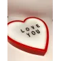 Светильник-ночник Сердце Light up message board с посланием Красный (Bnw124109)