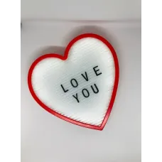 Світильник-нічник Серце Light up message board із посланням Червоний (Bnw124109)