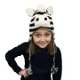 Шапка з вушками дитяча Kathmandu Animals Zebra Оно size Білий + Чорний (22900)