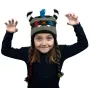 Шапка з вушками дитяча Kathmandu Animals Monster One Size Сірий + Чорний (22929)