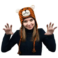 Шапка з вушками Kathmandu Animals Tiger Оно size Помаранчевий (22935)