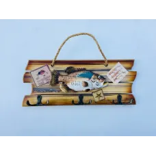 Ключниця з гачками Keeper Рибальський Улов Коричневий (Tgr123573)