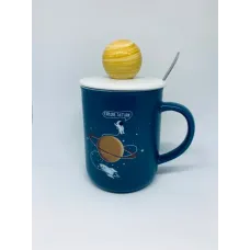 Кружка Explore Saturn з кришкою та ложкою 350 мл Синій (er124118)