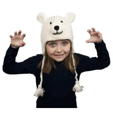 Шапка дитяча Animals Polar bear Kathmandu Оно size Бежевий (22903)
