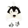 Шапка з вушками дитяча Animals Husky Kathmandu Оно size Чорно-білий (23043)