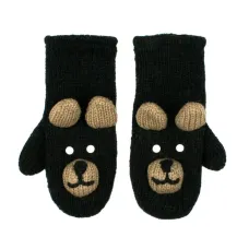 Рукавички Animals Ведмідь Kathmandu Free Size Чорний (23049) Рукавички Animals Ведмідь Kathmandu Free Size Чорний (23049)