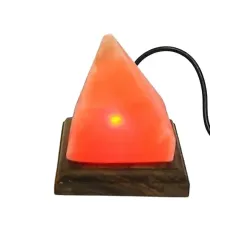Соляная лампа No Brand Пирамида из гималайской соли USB 10x9x9 см Разноцветный (DN26101)
