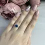 Серебряное кольцо SilverBreeze с натуральным топазом Лондон Блю 17 размер (1074220)