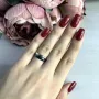 Серебряное кольцо SilverBreeze с керамикой 18 размер (1093207)