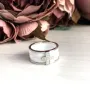 Серебряное кольцо SilverBreeze с керамикой (1150382) 18 размер