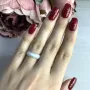 Серебряное кольцо SilverBreeze с керамикой 1214459 18 размер